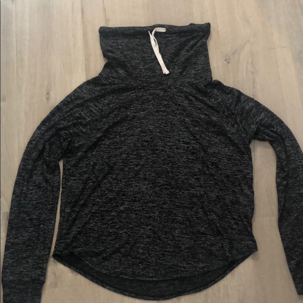 Heathered grey sweatshirt-lightweight